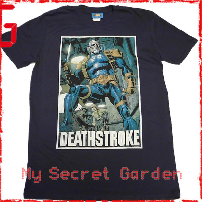 Deathstroke - Unmasked, Justice League Official Fitted Jersey DC Comics T Shirt ( Men M ) ***READY TO SHIP from Hong Kong***